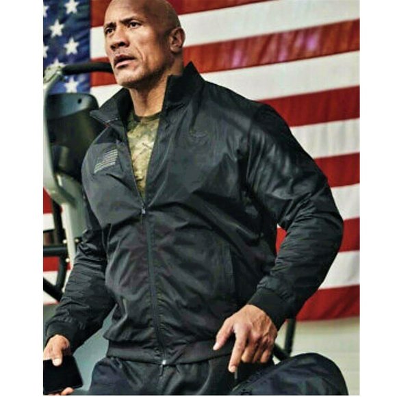 Under Armour Project Rock x Freedom Veteran's Day Men's S-XXL Bomber Jacket - Picture 3 of 16